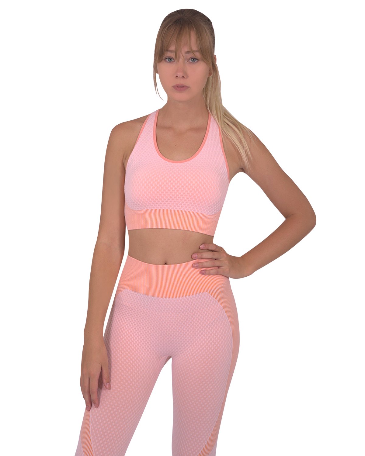 Trois Seamless Sports Bra - Pink - SJB-DIAMOND ELITES