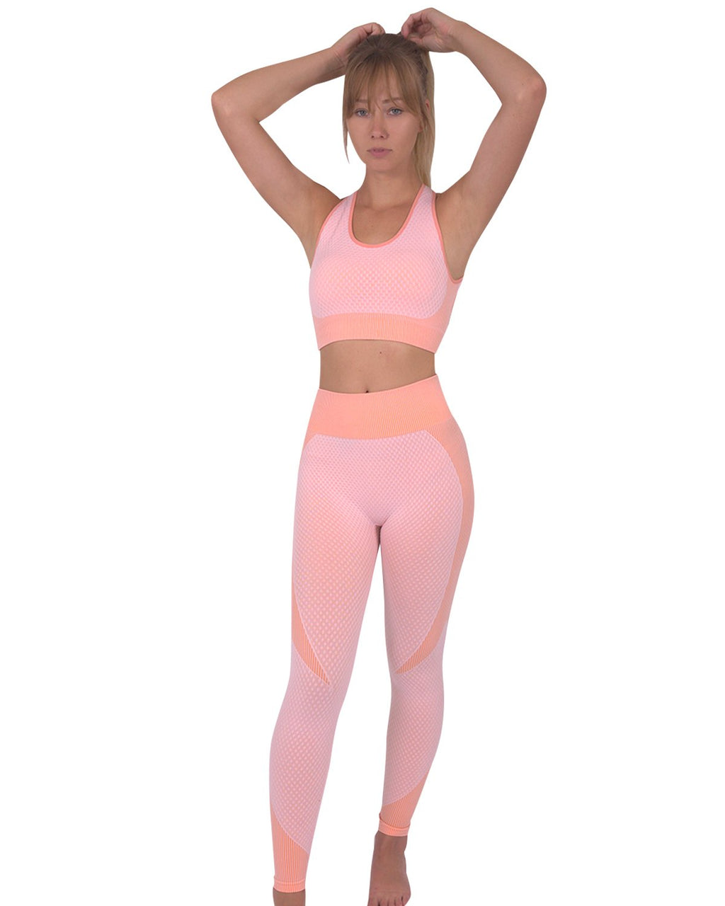 Trois Seamless Sports Bra - Pink - SJB-DIAMOND ELITES