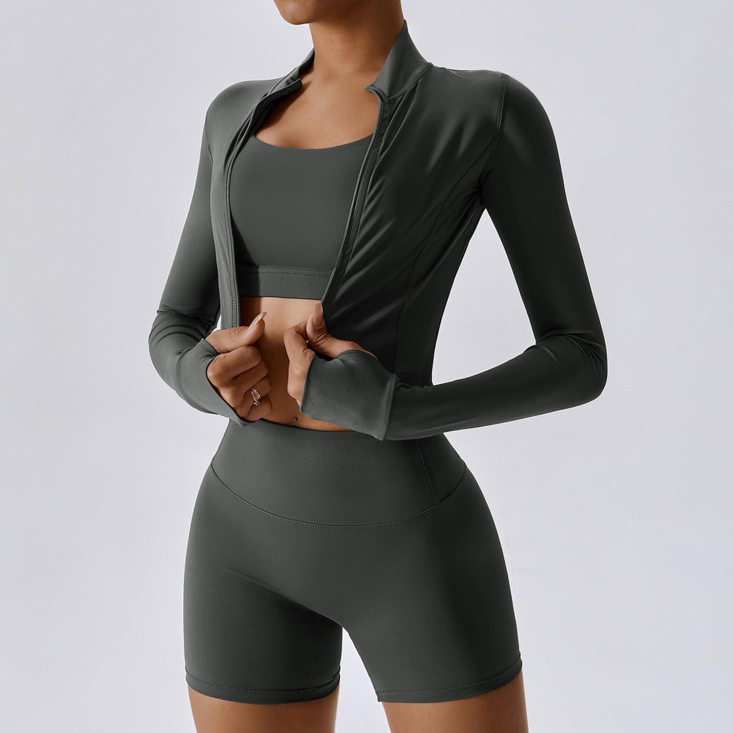A1 Outdoor Sports Skinny Yoga Clothes Suit Nude Feel Women Leggings