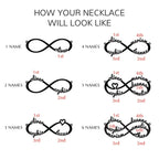 Custom Name Infinity Bracelet | Sterling Silver Mom Jewelry