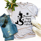 Mermaid Kisses Starfish Wishes T-shirt - SJB-DIAMOND ELITES