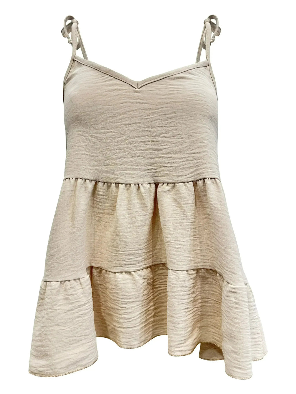 Tie-Strap Tiered Sleeveless Top - SJB-DIAMOND ELITES