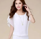 Womens Batwing Chiffon Blouse - SJB-DIAMOND ELITES