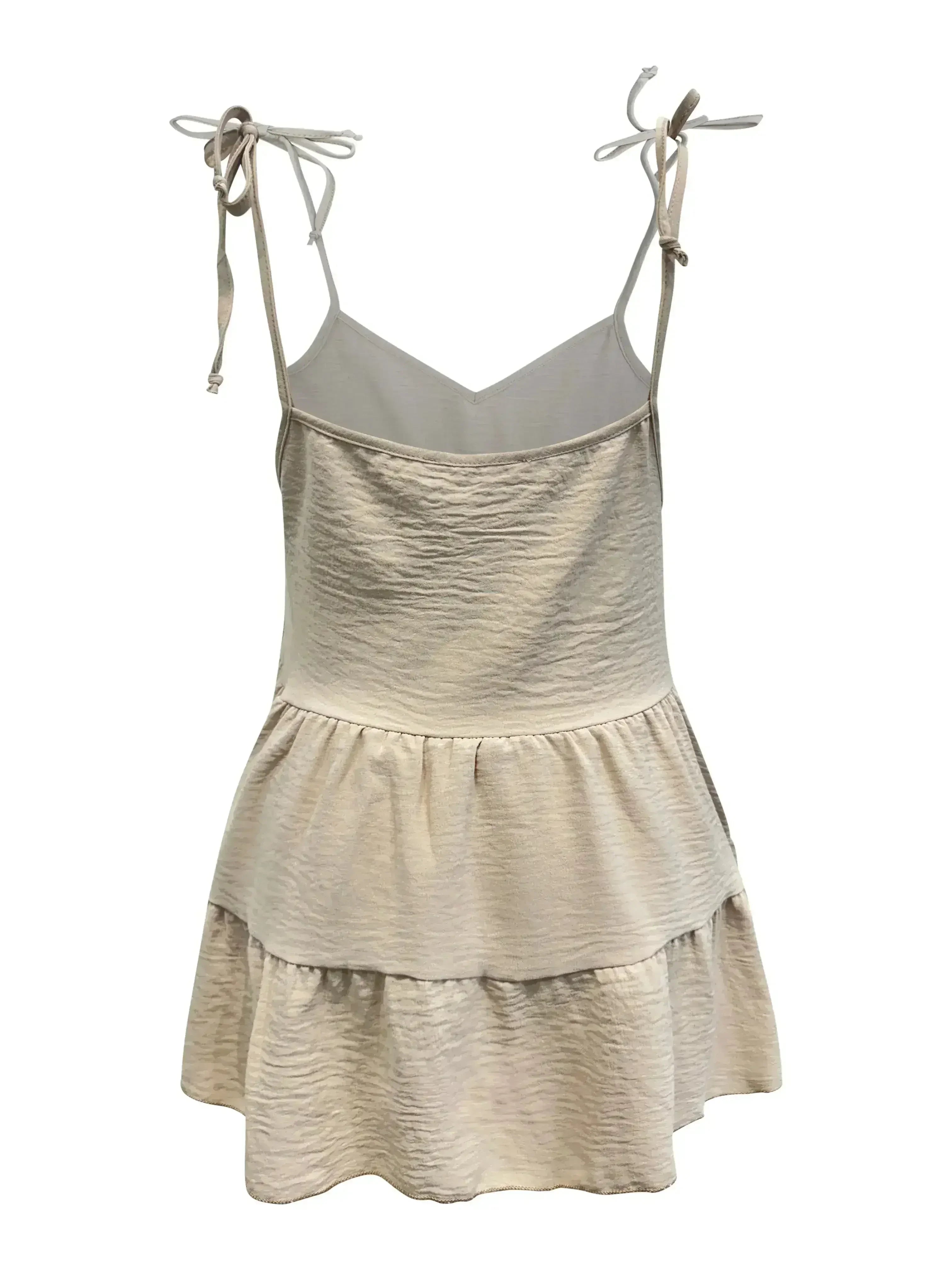 Tie-Strap Tiered Sleeveless Top - SJB-DIAMOND ELITES