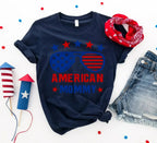 American Mommy T-shirt – Premium Ring-Spun Cotton Tee for Mothers - SJB-DIAMOND ELITES