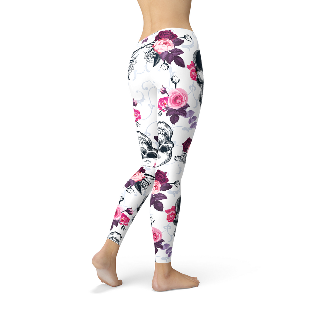 Womens Day Of The Dead Leggings - SJB-DIAMOND ELITES
