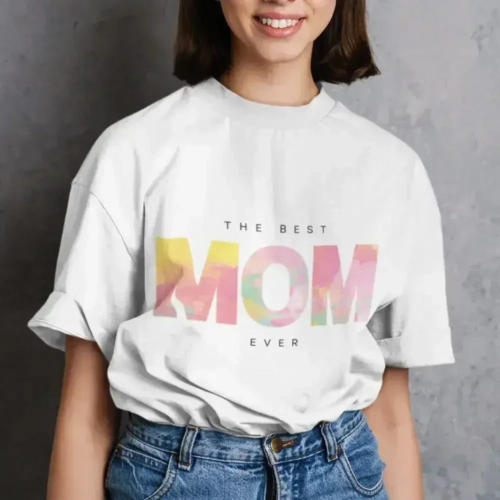 Womens The Best Mom Ever T-Shirt - SJB-DIAMOND ELITES