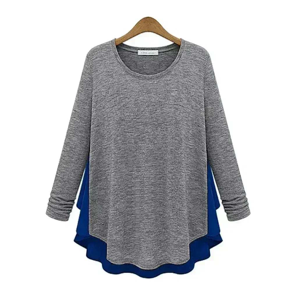 Women's Flowy Pleated Back Top - Chiffon & Cotton Blend | Femstylo - SJB-DIAMOND ELITES