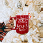 Christmas Coffee Mug Double Sided Ceramic Funny Holiday Snark Mug 15oz BandsCo Straps