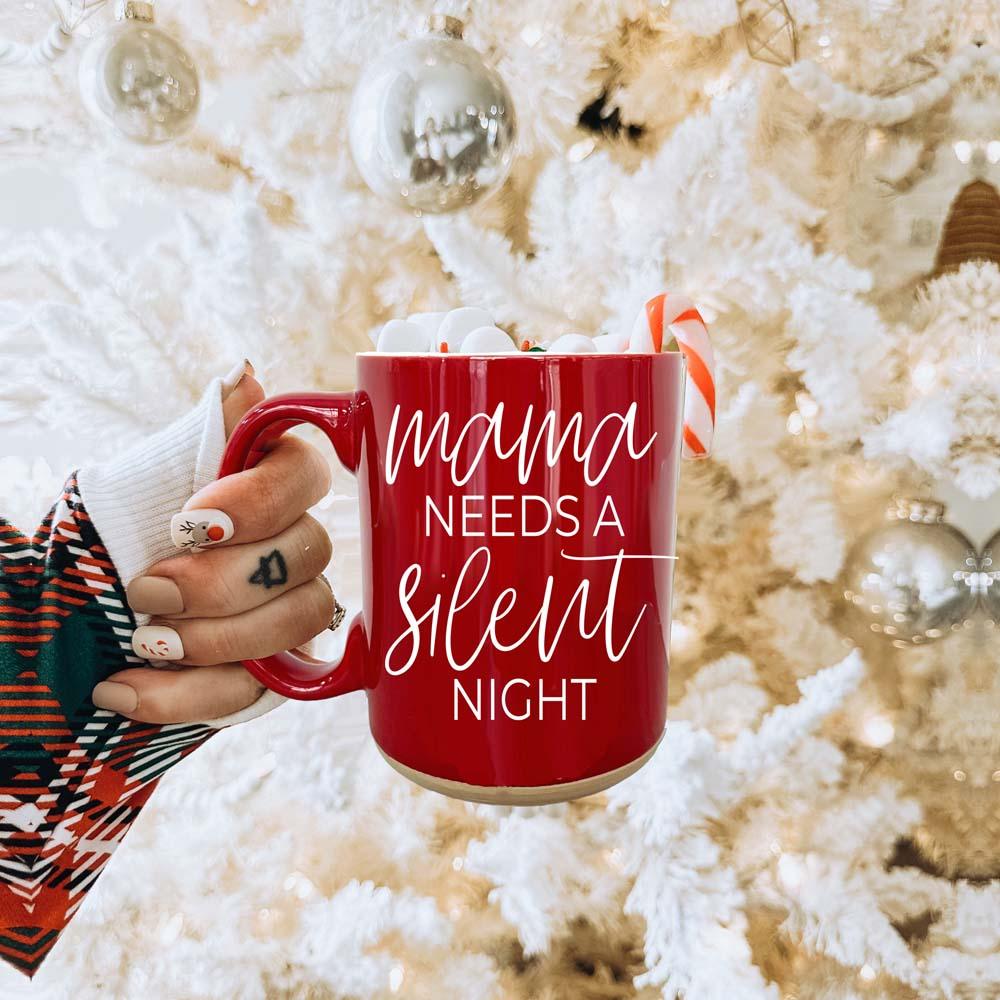Christmas Coffee Mug Double Sided Ceramic Funny Holiday Snark Mug 15oz BandsCo Straps
