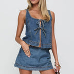 Denim Days Lace-Up Set – Haute Edition 25