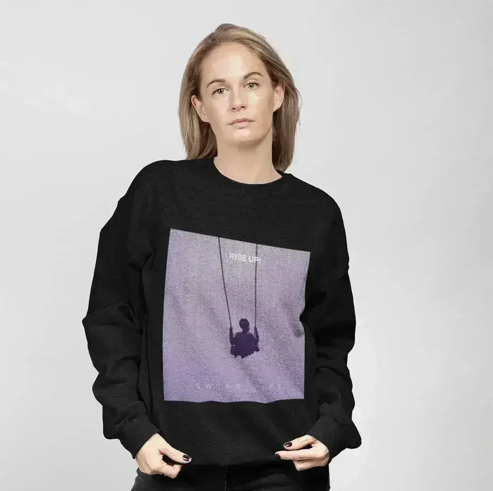 Purple Logo Sweatshirt - Soft Loose Fit Women's Top | Femstylo - SJB-DIAMOND ELITES