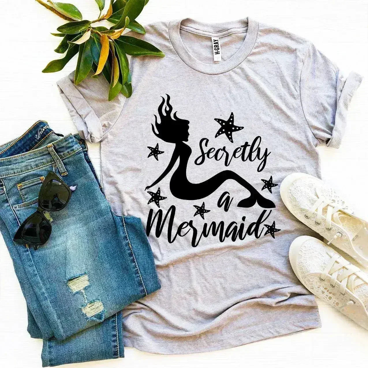 Secretly a Mermaid T-shirt - SJB-DIAMOND ELITES