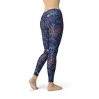 Womens Paisley Butterfly Leggings