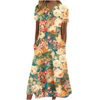 Women’s Summer Midi Dress – Casual, Light & Pocket-Ready
