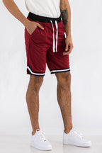 Mens Striped Basketball Active Jordan Shorts - SJB-DIAMOND ELITES
