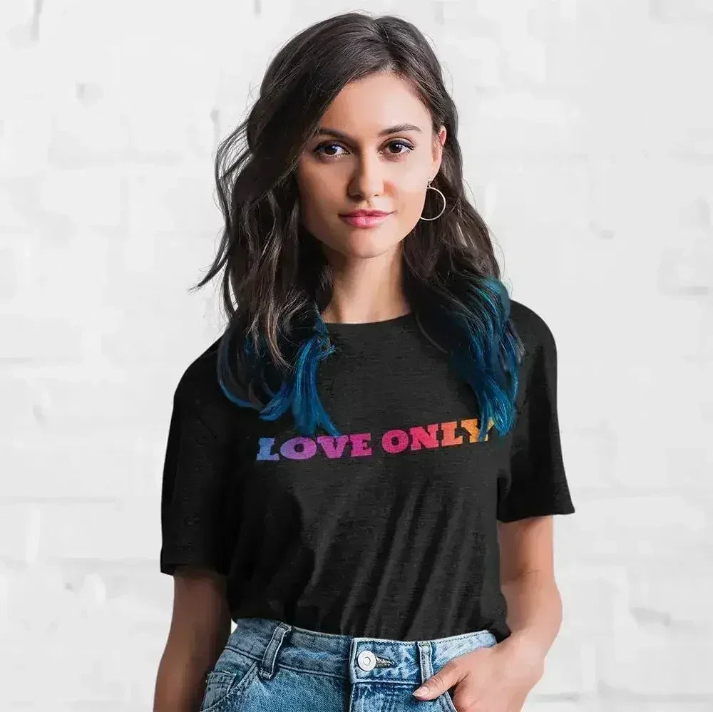Love Only Colorful Short Sleeve Tee - SJB-DIAMOND ELITES