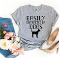 Easily Distracted By Dogs T-shirt - SJB-DIAMOND ELITES