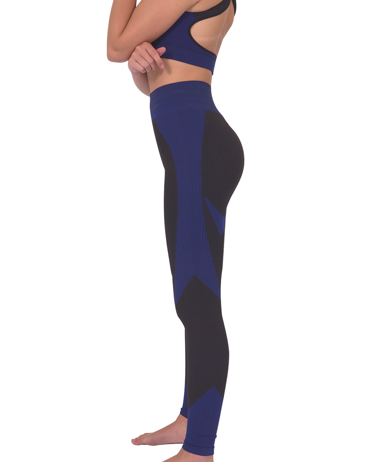 Trois Seamless Legging - Black with Navy - SJB-DIAMOND ELITES