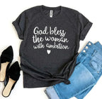 God Bless The Woman With Ambition T-Shirt | Bella Canvas - SJB-DIAMOND ELITES