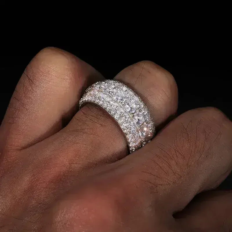 LuxeJewels™ - S925 Sterling Silver Mosonite Ring