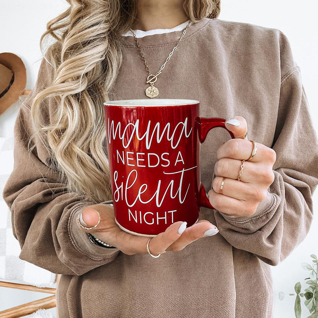 Christmas Coffee Mug Double Sided Ceramic Funny Holiday Snark Mug 15oz BandsCo Straps