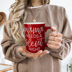 Christmas Coffee Mug Double Sided Ceramic Funny Holiday Snark Mug 15oz BandsCo Straps