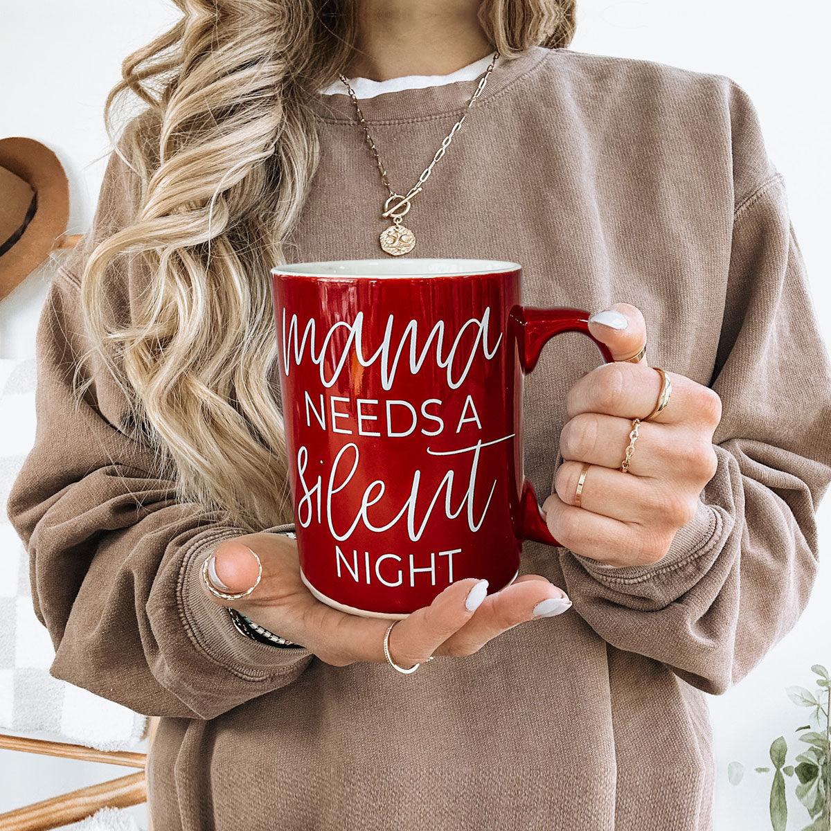 Christmas Coffee Mug Double Sided Ceramic Funny Holiday Snark Mug 15oz BandsCo Straps