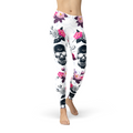 Womens Day Of The Dead Leggings - SJB-DIAMOND ELITES