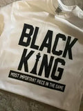 Black King Shirt | Premium Gildan Tee, 100% Cotton - SJB-DIAMOND ELITES