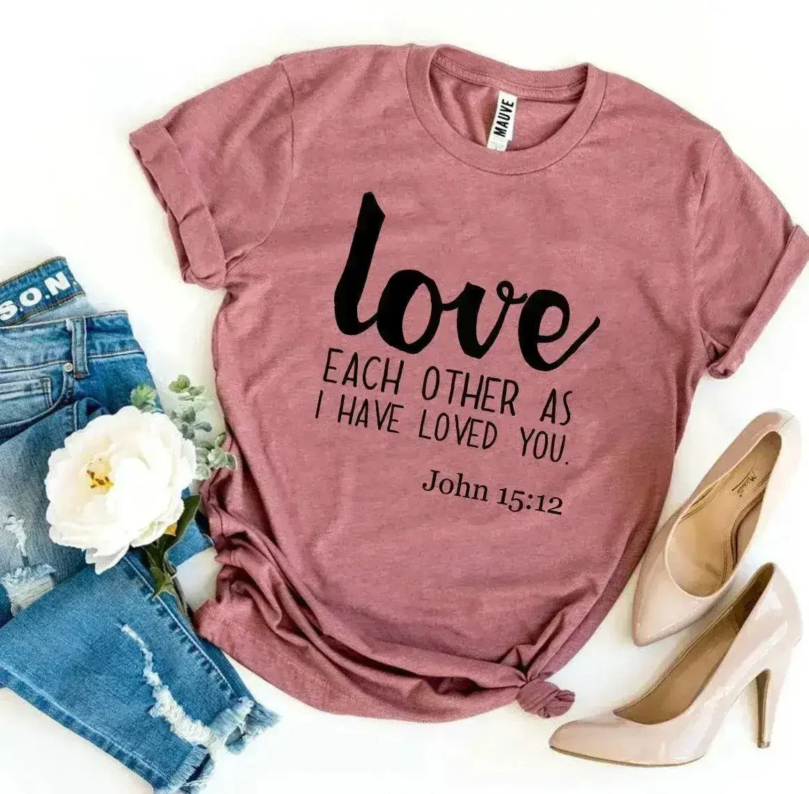 Love Each Other As I Have Loved You T-shirt - SJB-DIAMOND ELITES