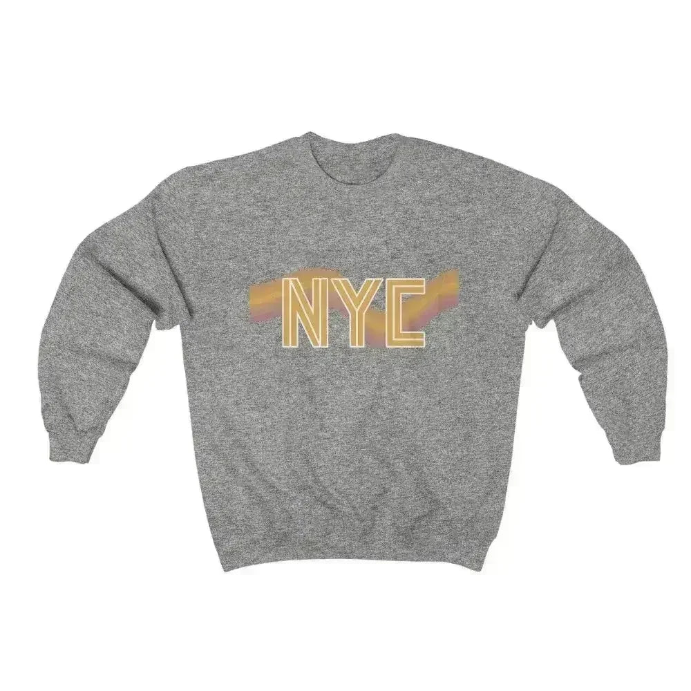 NYC Retro 70's Sweatshirt – Vintage Loose Fit Crewneck - SJB-DIAMOND ELITES