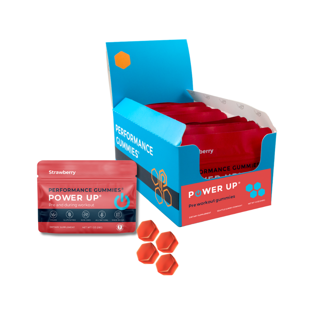 Strawberry Surge: Endurance & Focus Gummies 12-Pack THRIXINE