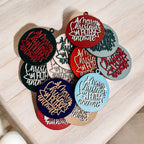Christmas Ornament Merry Christmas Ya Filthy Animal Wooden 3D 12 Colors BandsCo Straps
