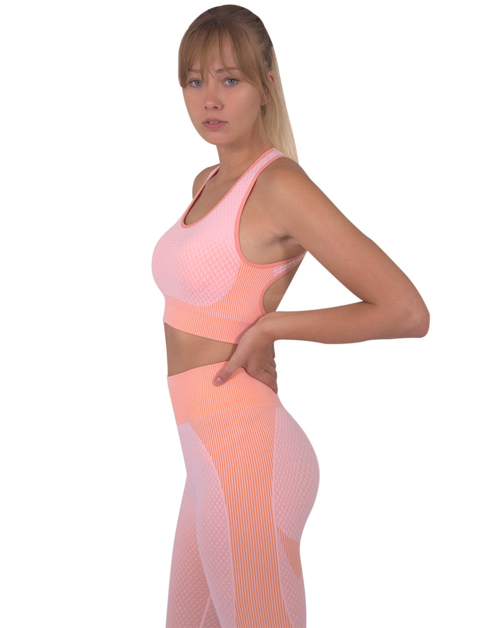 Trois Seamless Sports Bra - Pink - SJB-DIAMOND ELITES