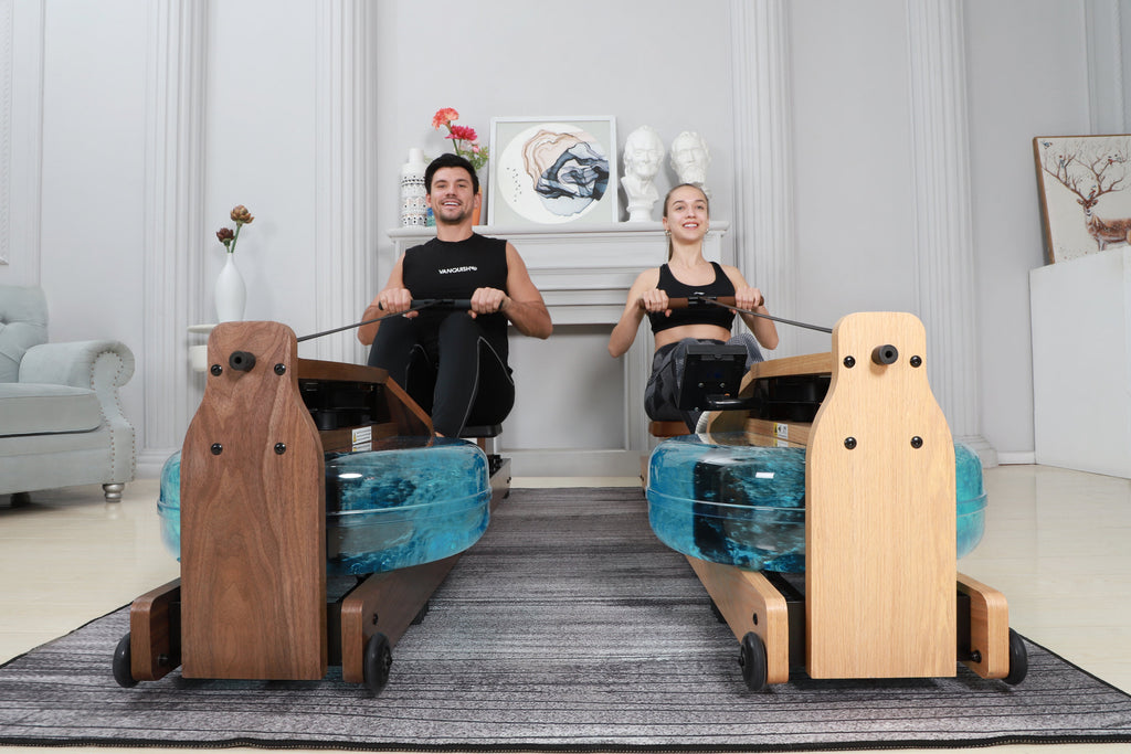 Topiom Rowing Machine for Home Use | Solid Wood | TM3 Monitor - SJB-DIAMOND ELITES