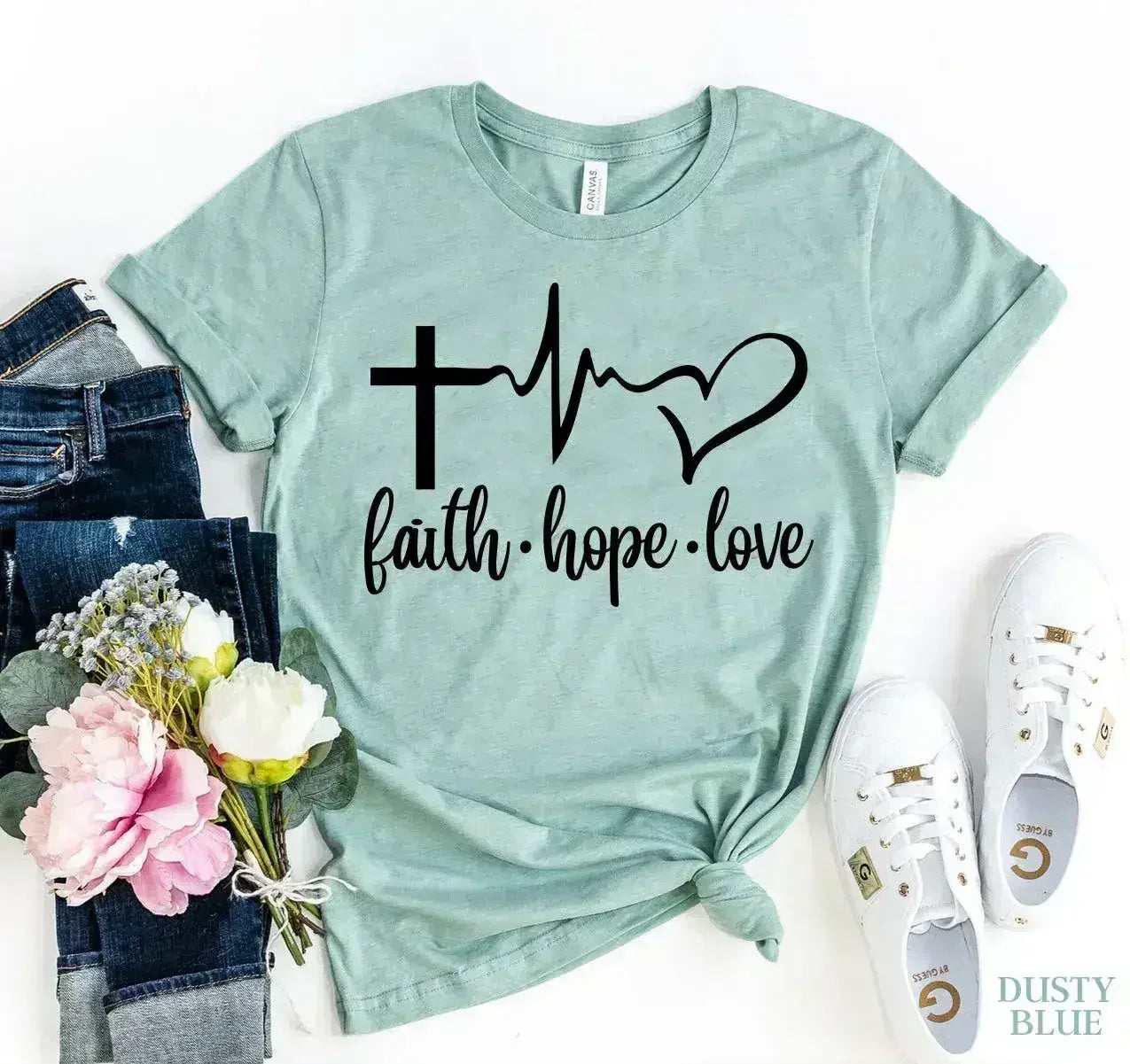 Faith Love Hope T-shirt Femstylo