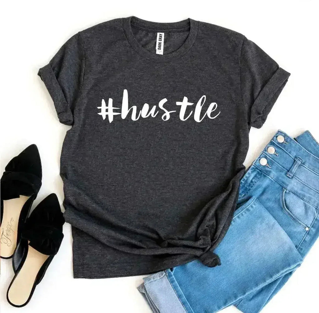 Hustle Printed Women T-Shirt | Premium Cotton | Bella Canvas - SJB-DIAMOND ELITES