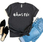 Hustle Printed Women T-Shirt | Premium Cotton | Bella Canvas - SJB-DIAMOND ELITES