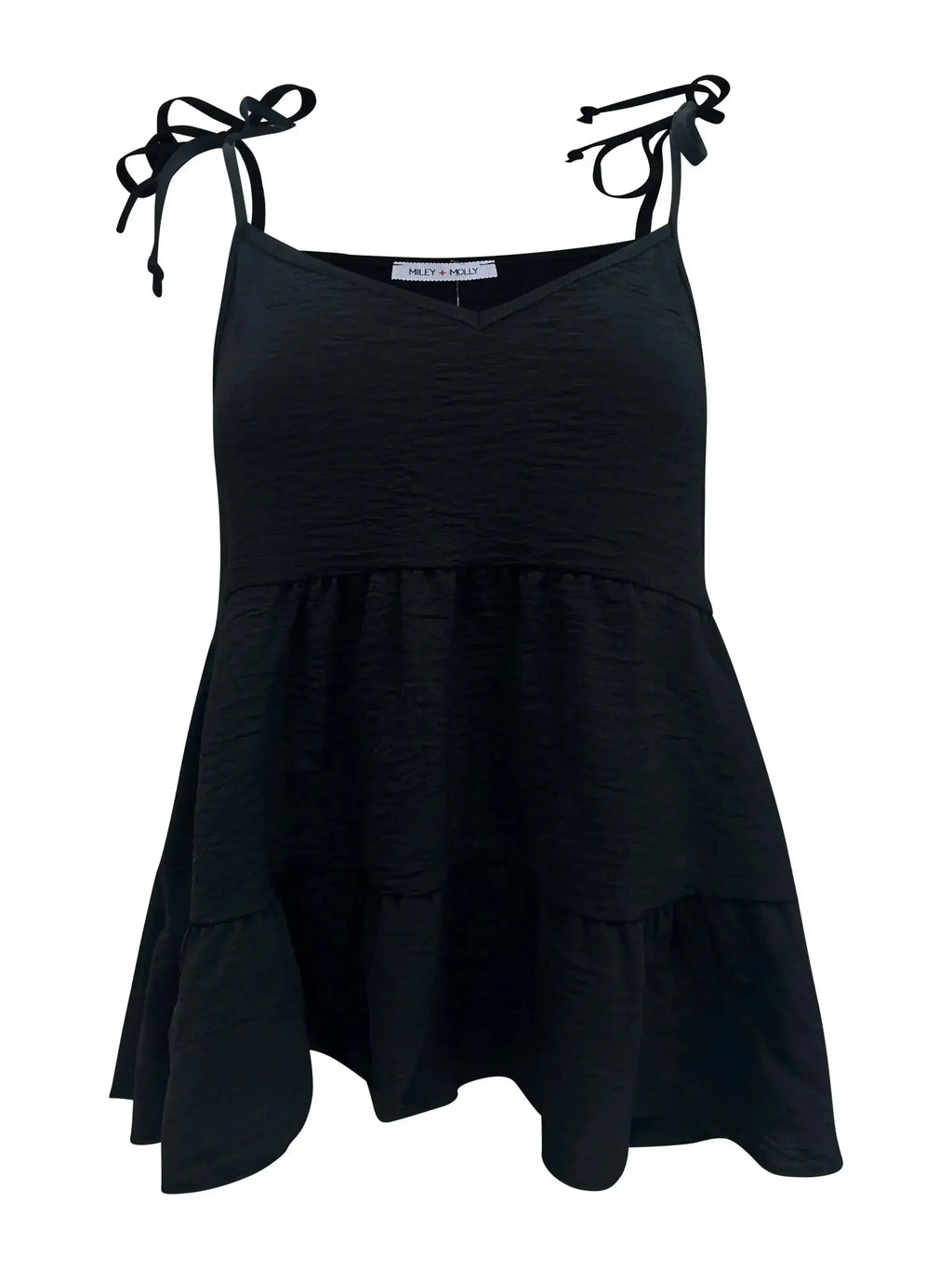 Tie-Strap Tiered Sleeveless Top - SJB-DIAMOND ELITES