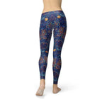 Womens Paisley Butterfly Leggings