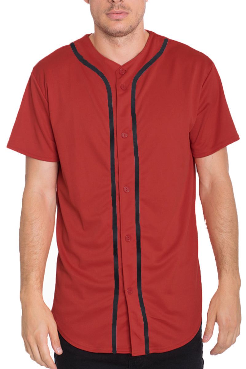 Red Black Baseball Jersey Short Set - SJB-DIAMOND ELITES
