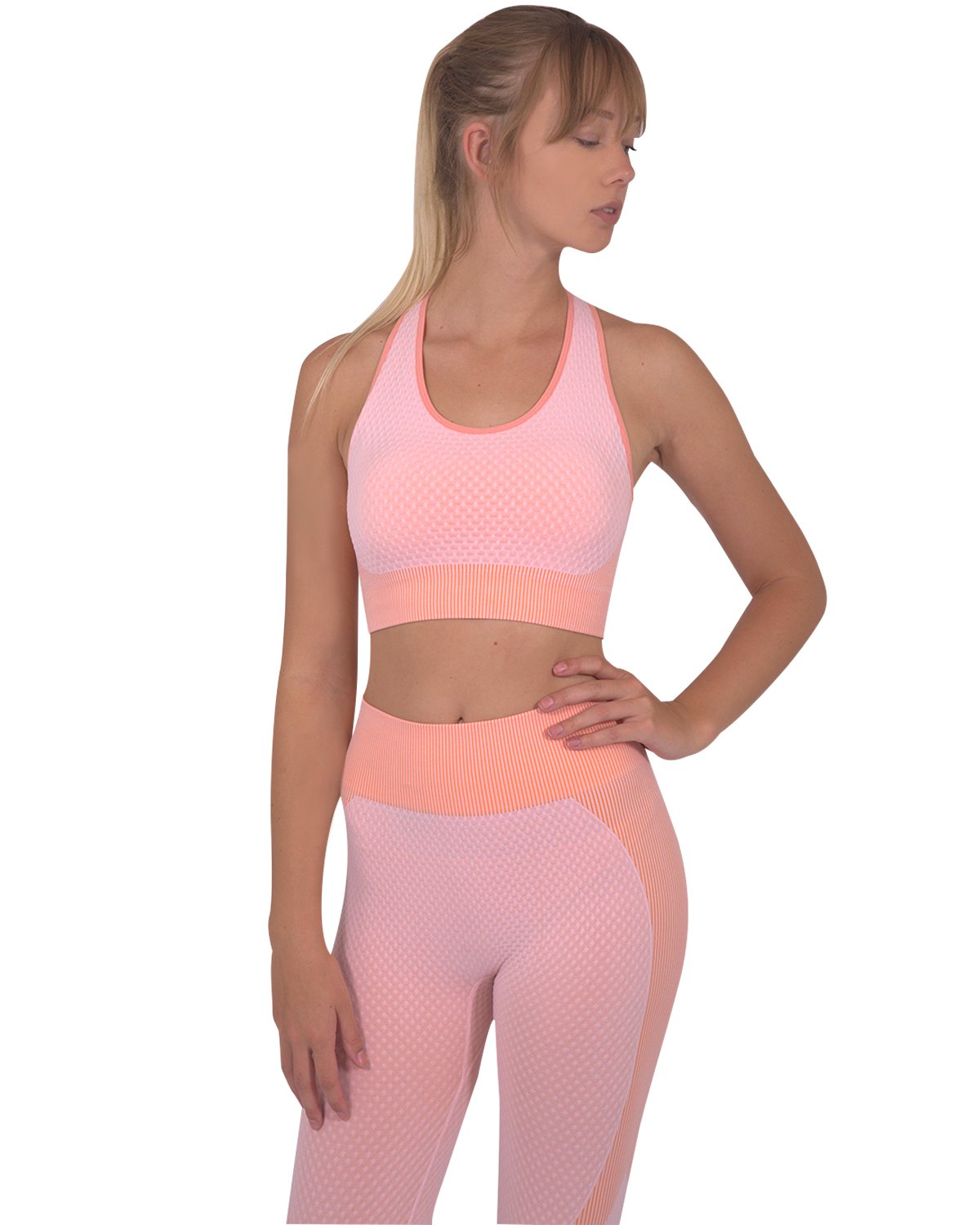 Trois Seamless Sports Bra - Pink - SJB-DIAMOND ELITES