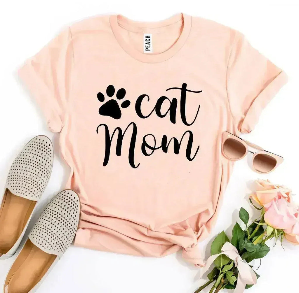 Cat Mom T-shirt - SJB-DIAMOND ELITES