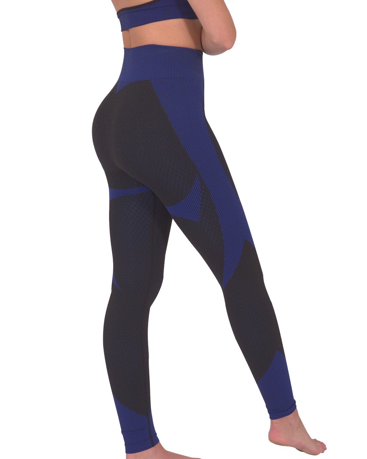 Trois Seamless Legging - Black with Navy - SJB-DIAMOND ELITES