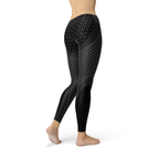 Womens Carbon Fiber Sports Leggings - SJB-DIAMOND ELITES