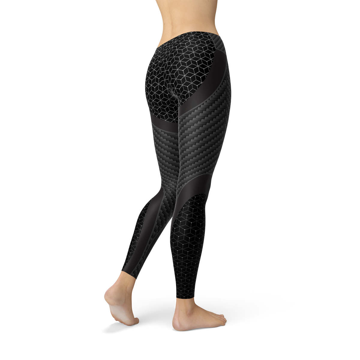 Womens Carbon Fiber Sports Leggings - SJB-DIAMOND ELITES