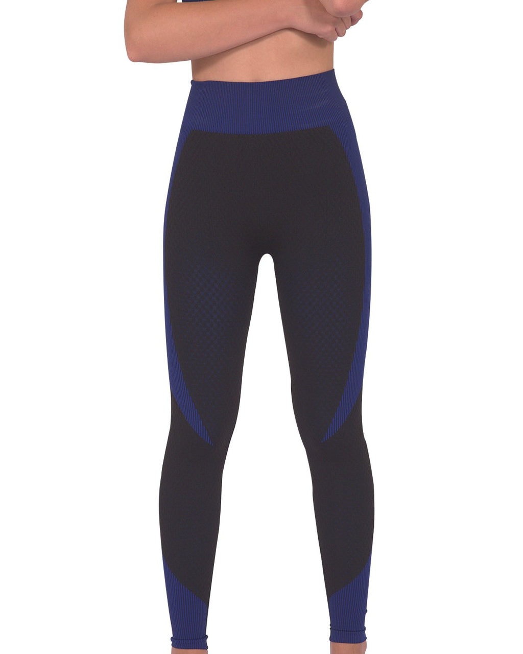 Trois Seamless Legging - Black with Navy - SJB-DIAMOND ELITES