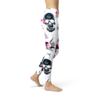 Womens Day Of The Dead Leggings - SJB-DIAMOND ELITES