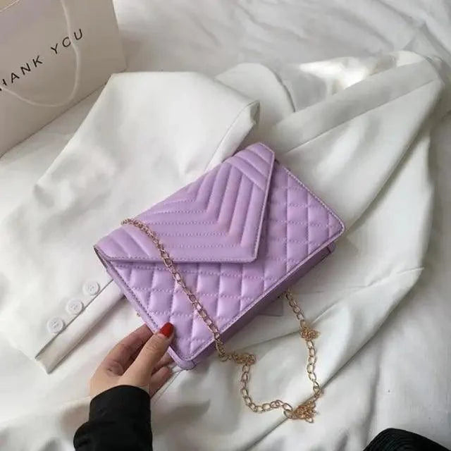 Dazzling Bags For Women Chain Crossbody Bags In Pu Leather Female Fashionable Shoulder Bag Ladies Handbags Stevvex